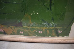 "Split Level V" (Border Series) c1981 Acrylic on Paper by Robert Zakanitch