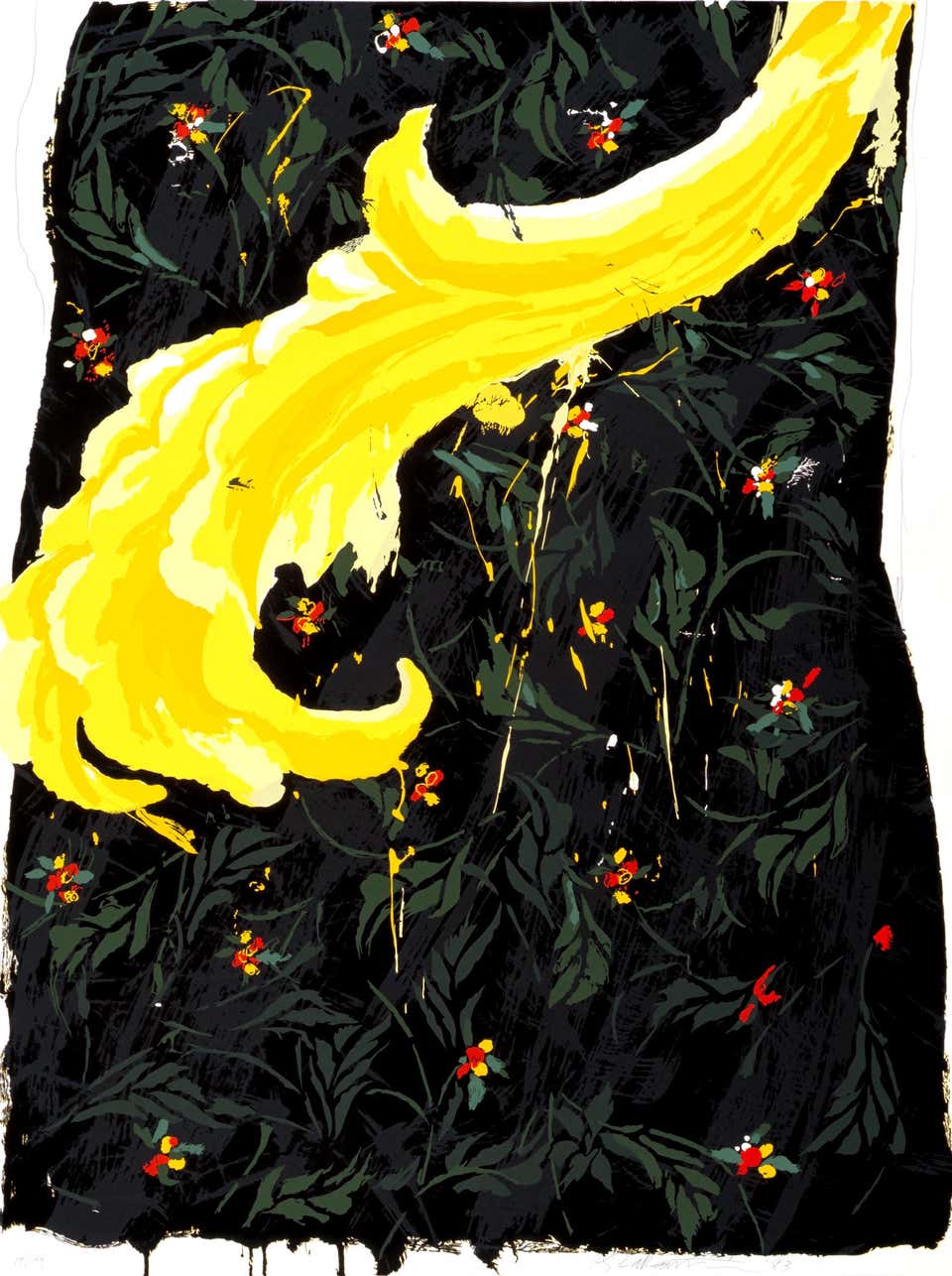 "Untitled - Mostly Mozart '83" by Robert Zakanitch (Pattern, Nature, Flower)