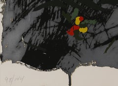 Sin título (Pluma amarilla), serigrafía de Robert Zakanitch