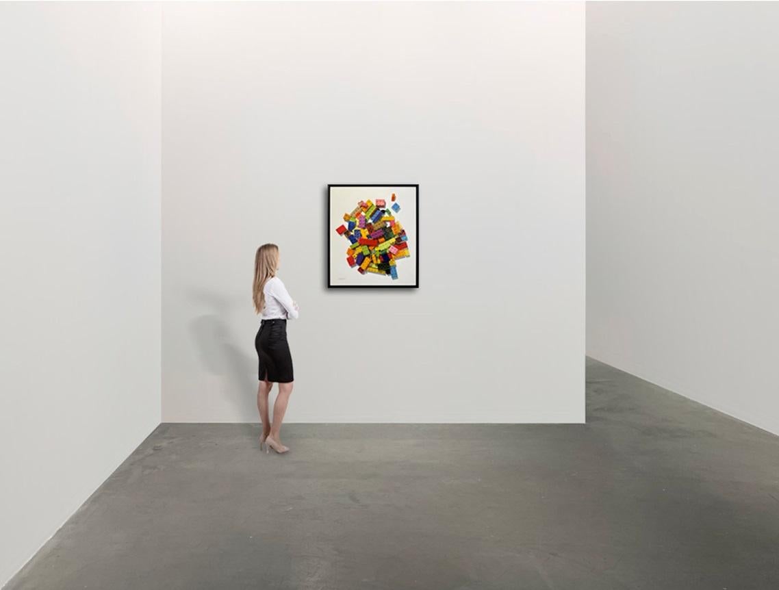 It's a New Toy Every Day - Photorealist Painting by Robert Zappalorti