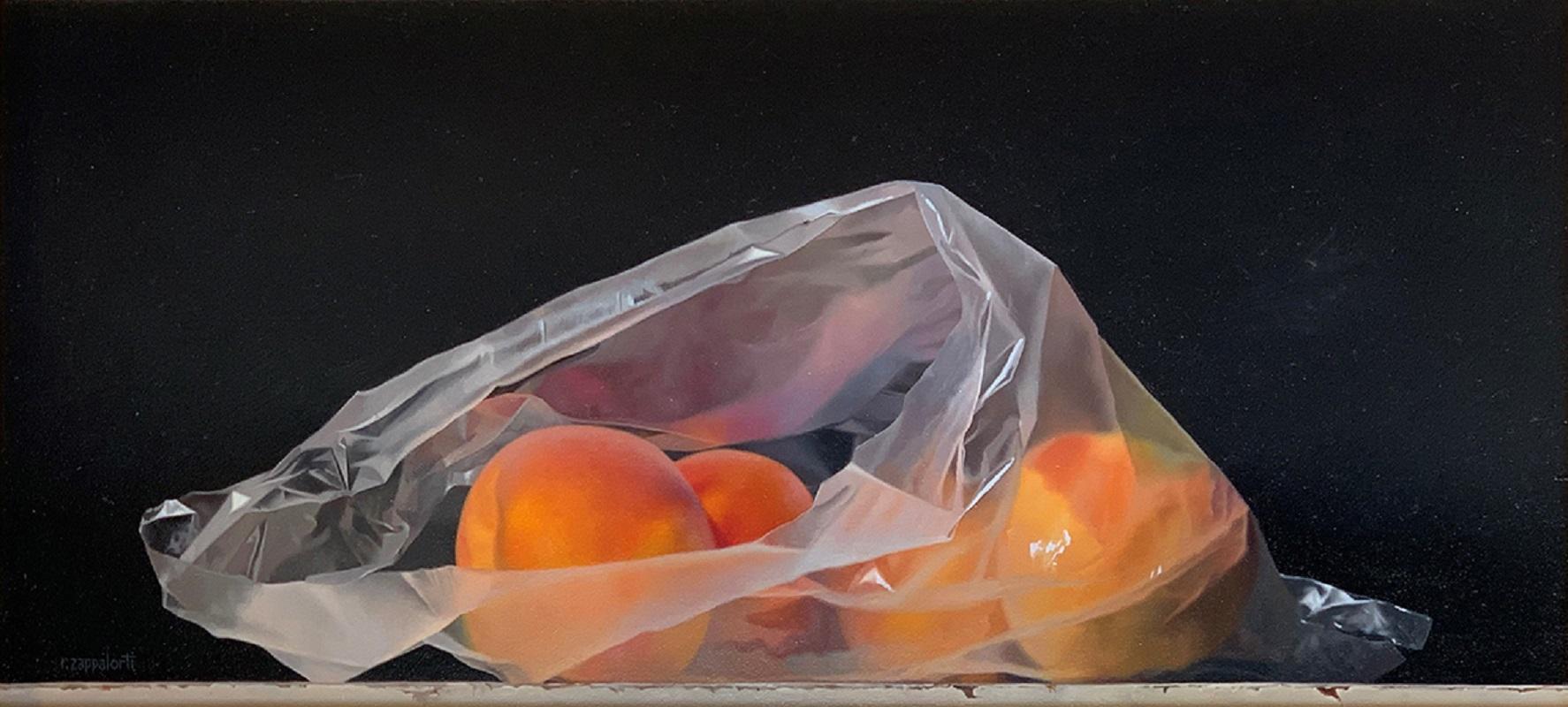 Robert Zappalorti Still-Life Painting - Peaches