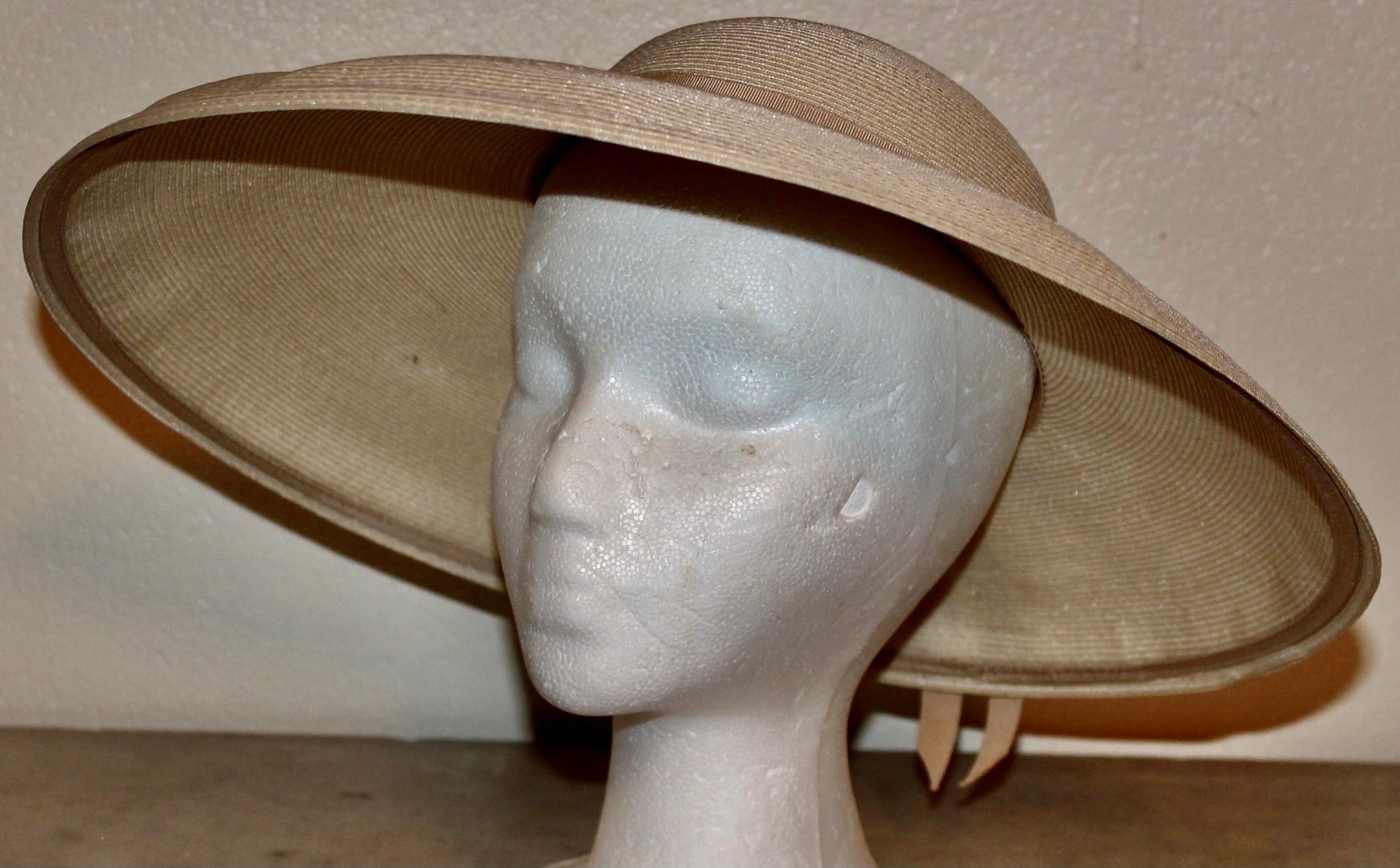 Women's Roberta Bernays Original 1930's Straw Hat For Sale