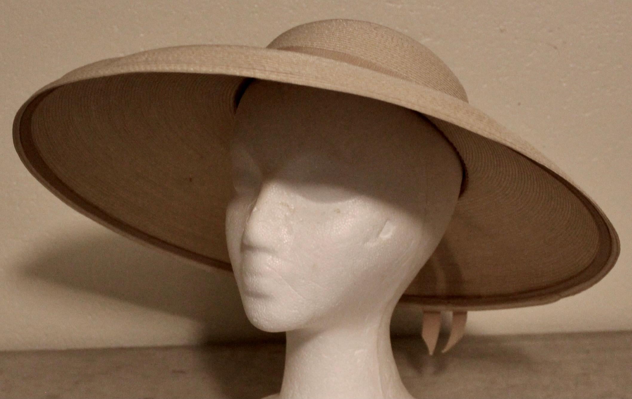 Roberta Bernays Original 1930's Straw Hat For Sale 1