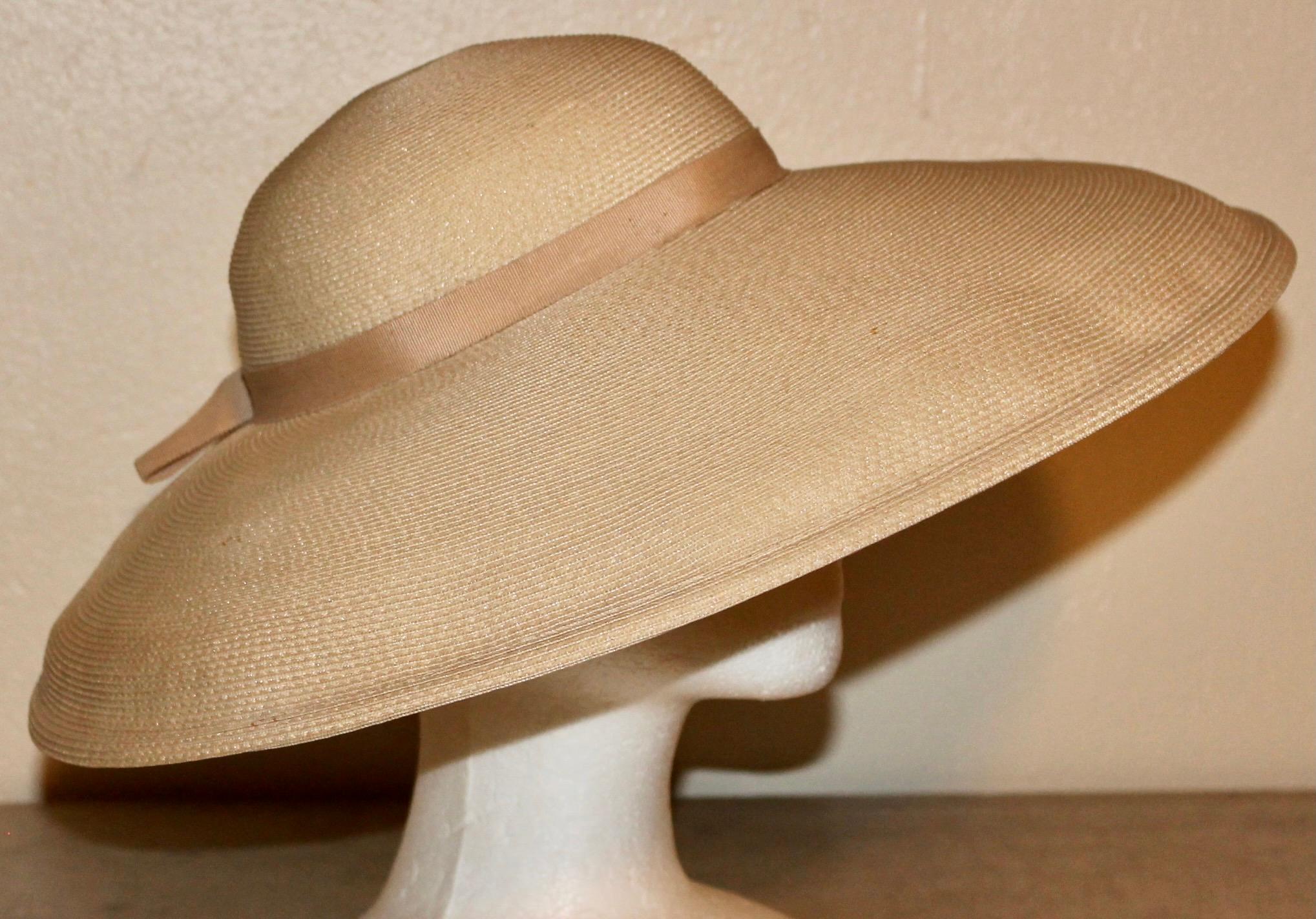 Roberta Bernays Original 1930's Straw Hat For Sale 2