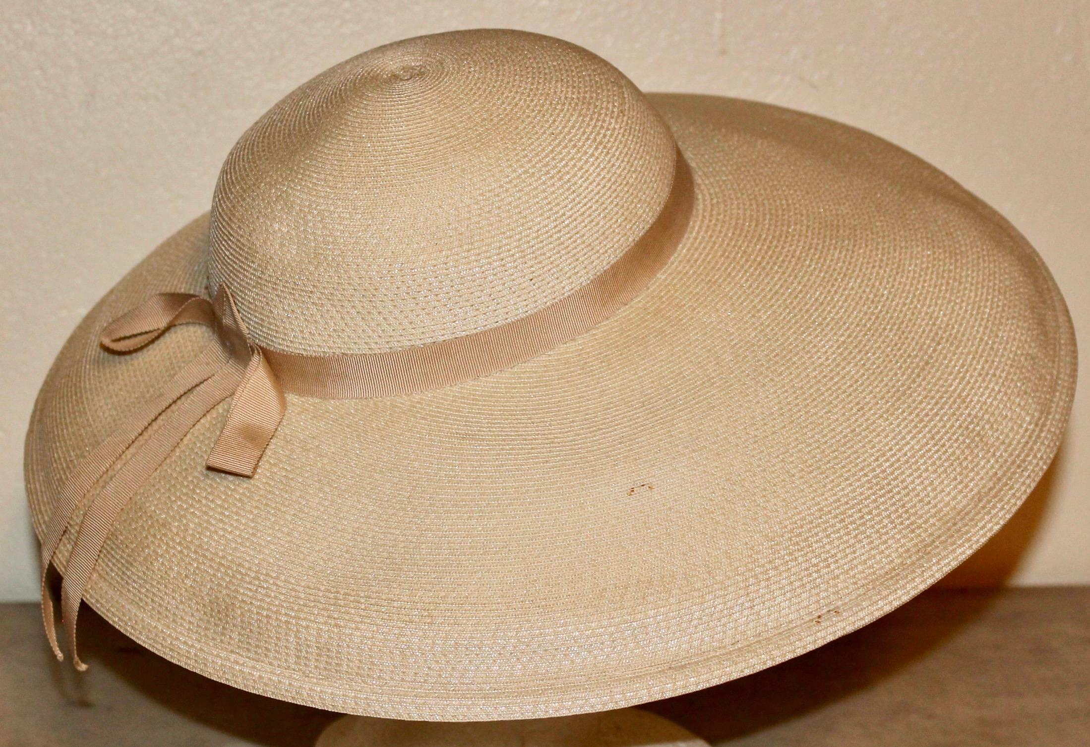 Roberta Bernays Original 1930's Straw Hat For Sale 3