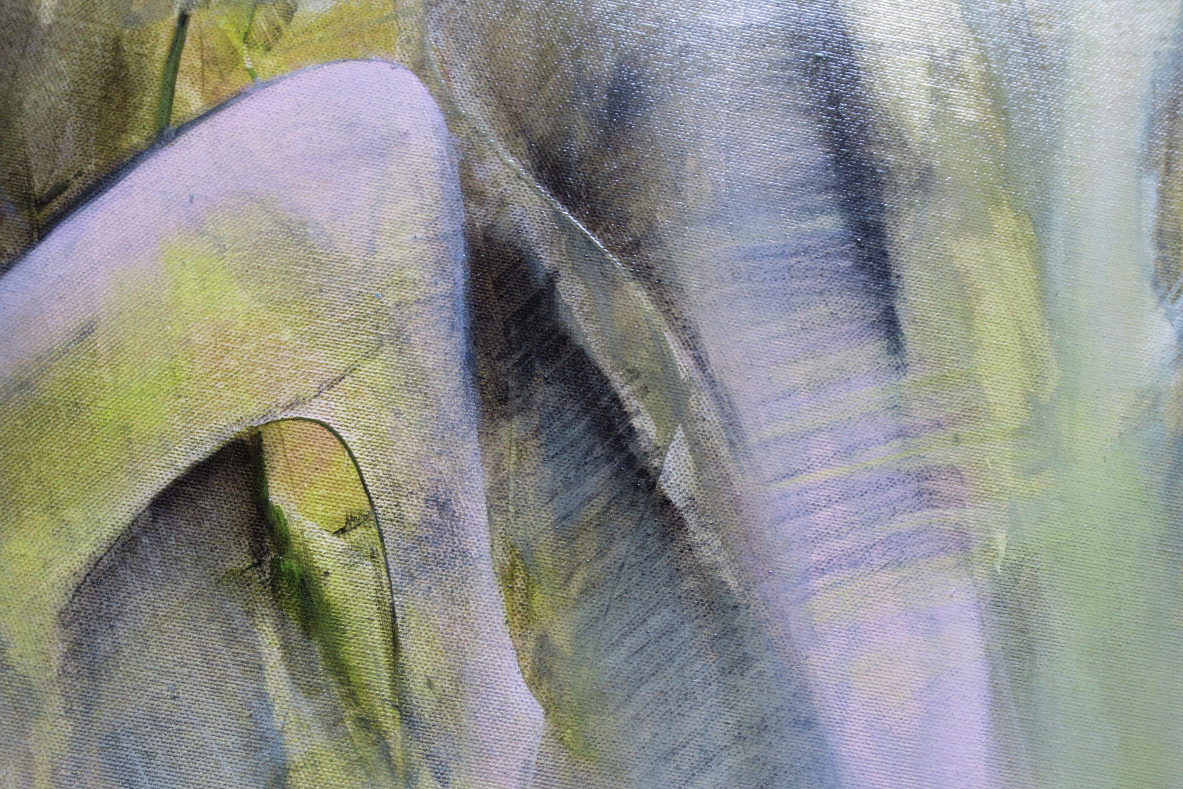 Cantiamo insieme in silenzio, Pintura, Acrílico sobre lienzo - Painting Abstracto de Roberta  Cervelli