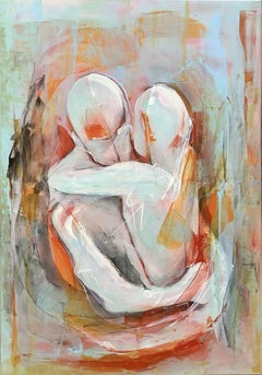 Missed hugs, Painting, Acrylic on Canvas