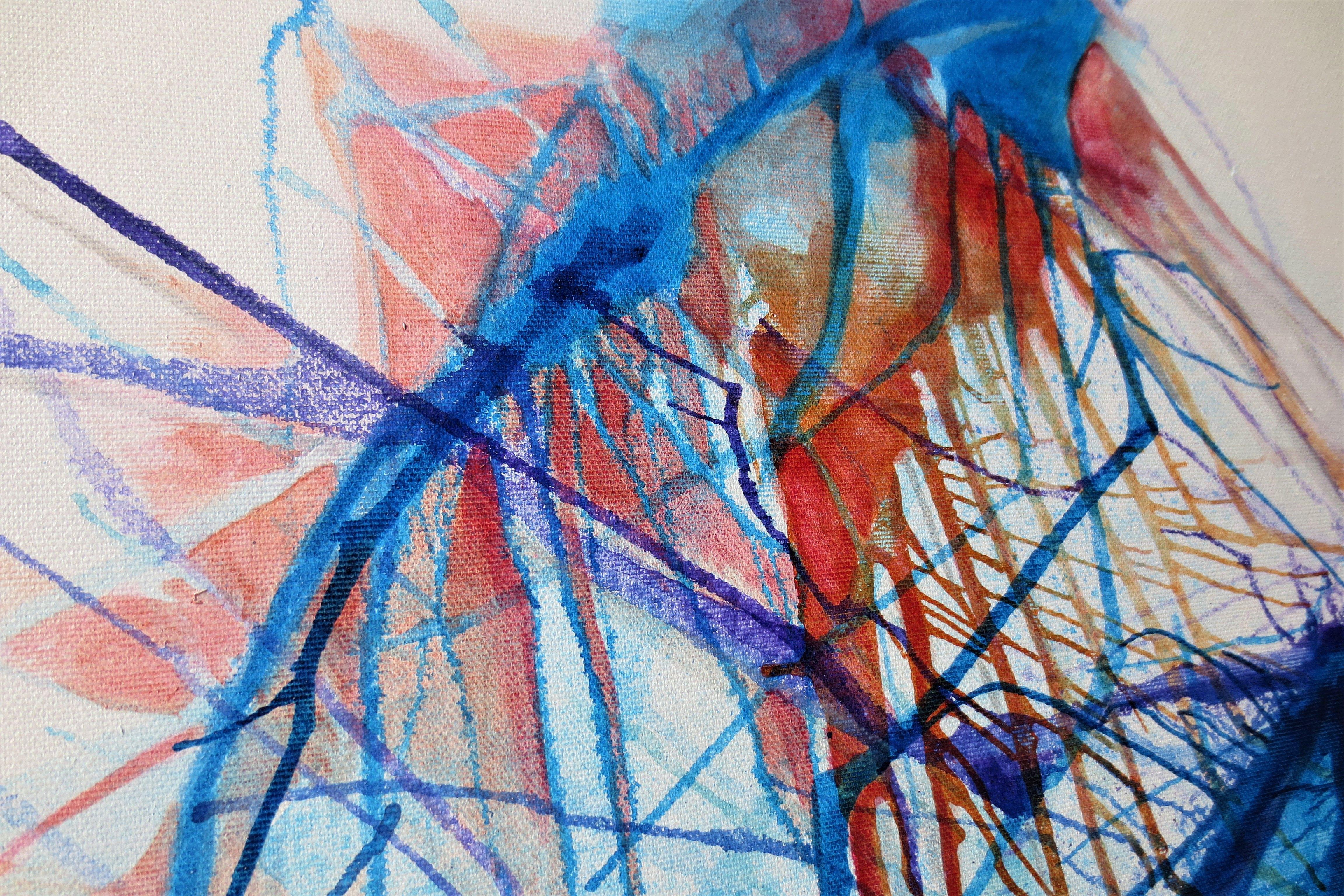 Synapses, Painting, Acrylic on Canvas For Sale 1