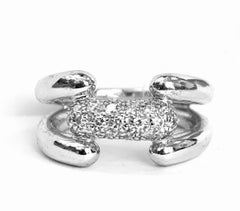 Ring in 18 Karat White Gold and Diamonds - ROBERTA collection*