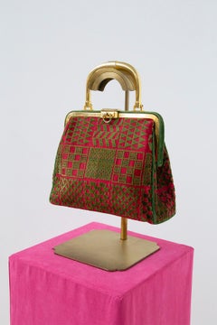 Roberta di Camerico Brocatelle  velvet BAGONGHI bag
