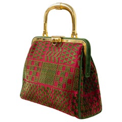 Roberta di Camerico Brocatelle velvet BAGONGHI bag
