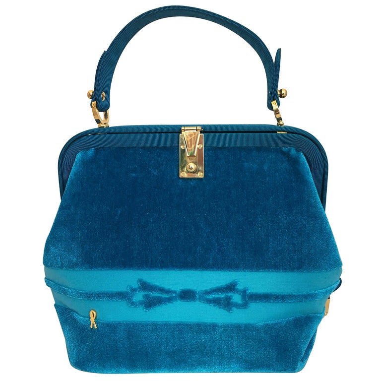 On My Side in blue leather at 1stDibs