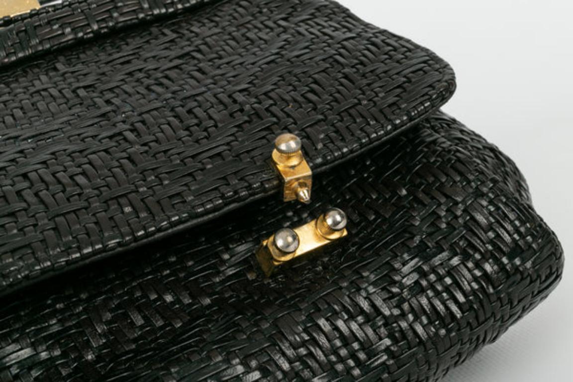 Roberta Di Camerino Black Leather Bag For Sale 7