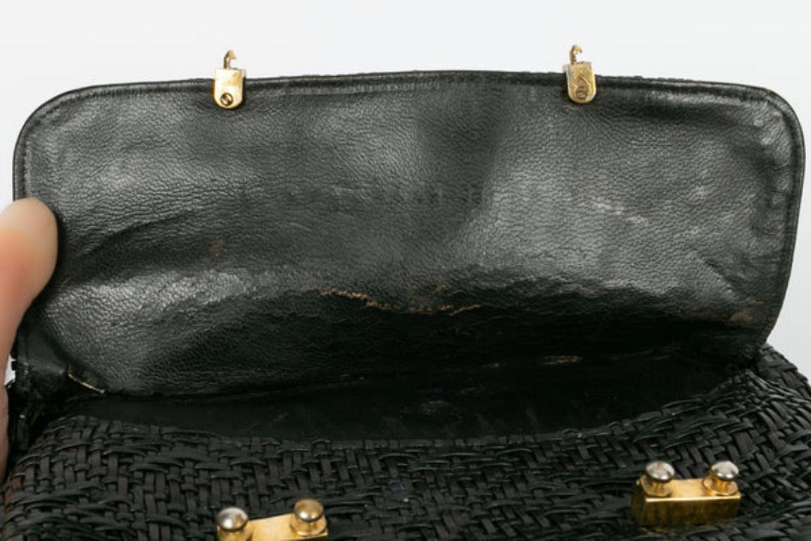 Roberta Di Camerino Black Leather Bag For Sale 3