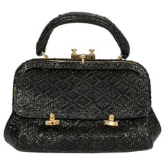 Roberta Di Camerino Sac en cuir noir