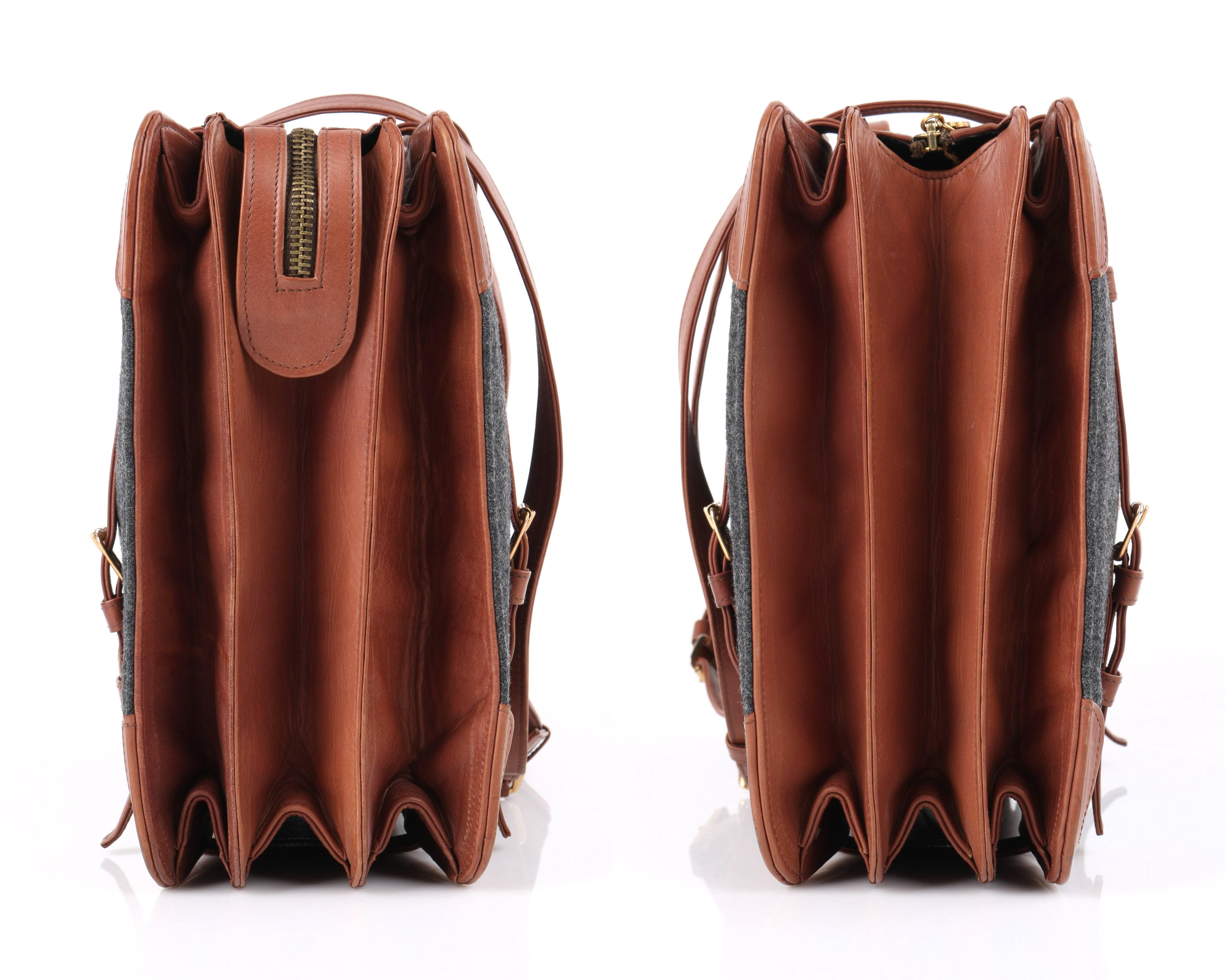 brown wool handbag bag