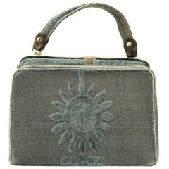 Roberta Di Camerino Green Canvas Vintage Bag, 1960s