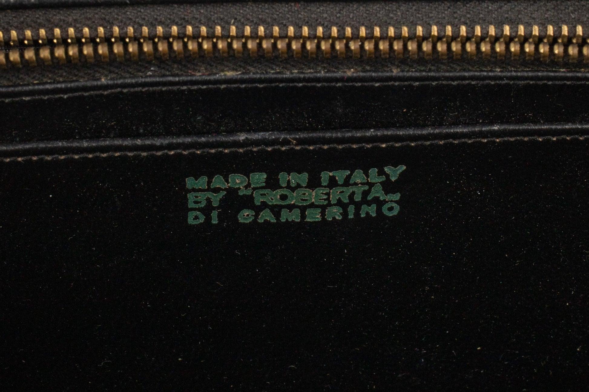 Roberta Di Camerino Green, Pink & Blue Velvet Handbag For Sale 7