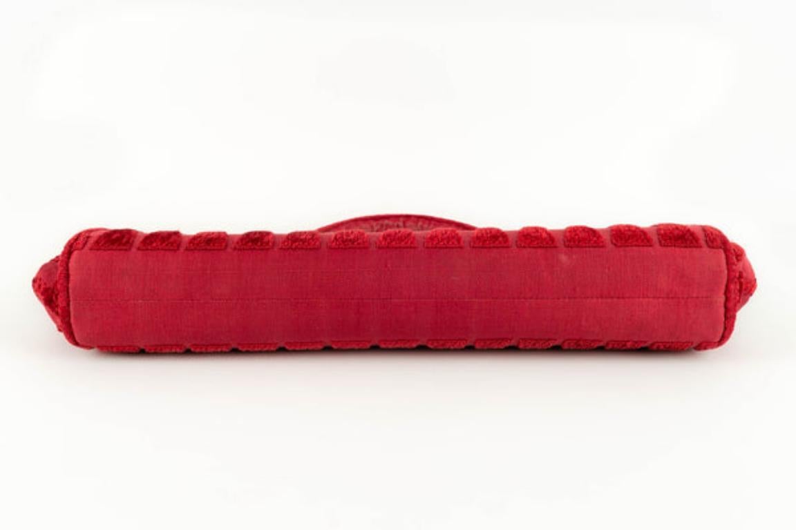 Roberta Di Camerino Red Velvet Bag In Excellent Condition For Sale In SAINT-OUEN-SUR-SEINE, FR