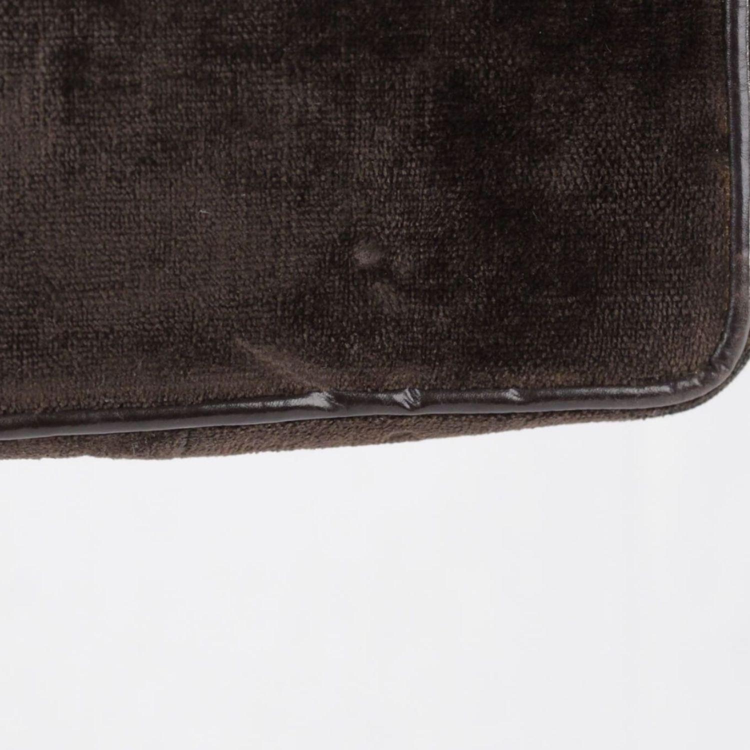 Roberta di Camerino Vintage Brown Cut Velvet Crossbody Shoulder Bag 2