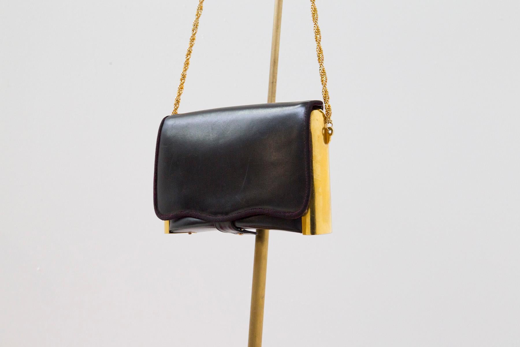 Roberta di Camerino Vintage gold metal shoulder bag For Sale 2