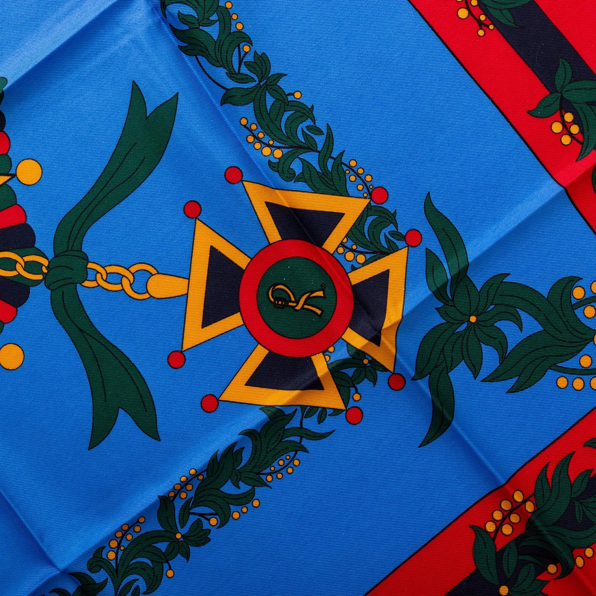 Roberta di Camerino Vintage Scarf - '80s Azul en venta