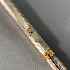 ROBERTA DI CAMERINO Vintage Silver Gold Tone Ball Point Pen