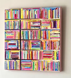 Beaucoup de jours, Paris, Mixed Media Fotografie und Öl auf Leinwand, Bücher