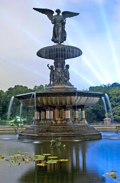 Fontaine de Bethesda, Central Park, Photographie couleur contemporaine de la ville de New York