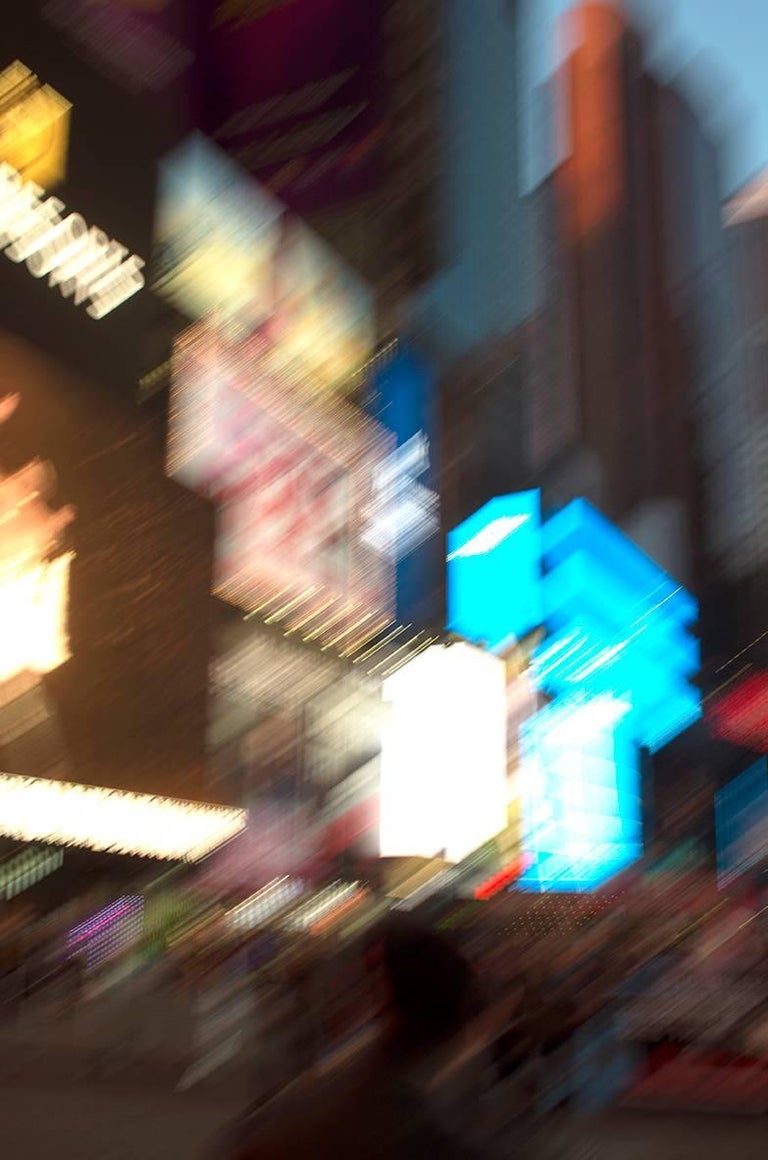 Roberta Fineberg Color Photograph - Bright Lights, Big City, New York, Contemporary Photography in Times Square