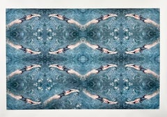 Double Helix, Swimmer, Contemporary Color Photography, Oversized Print