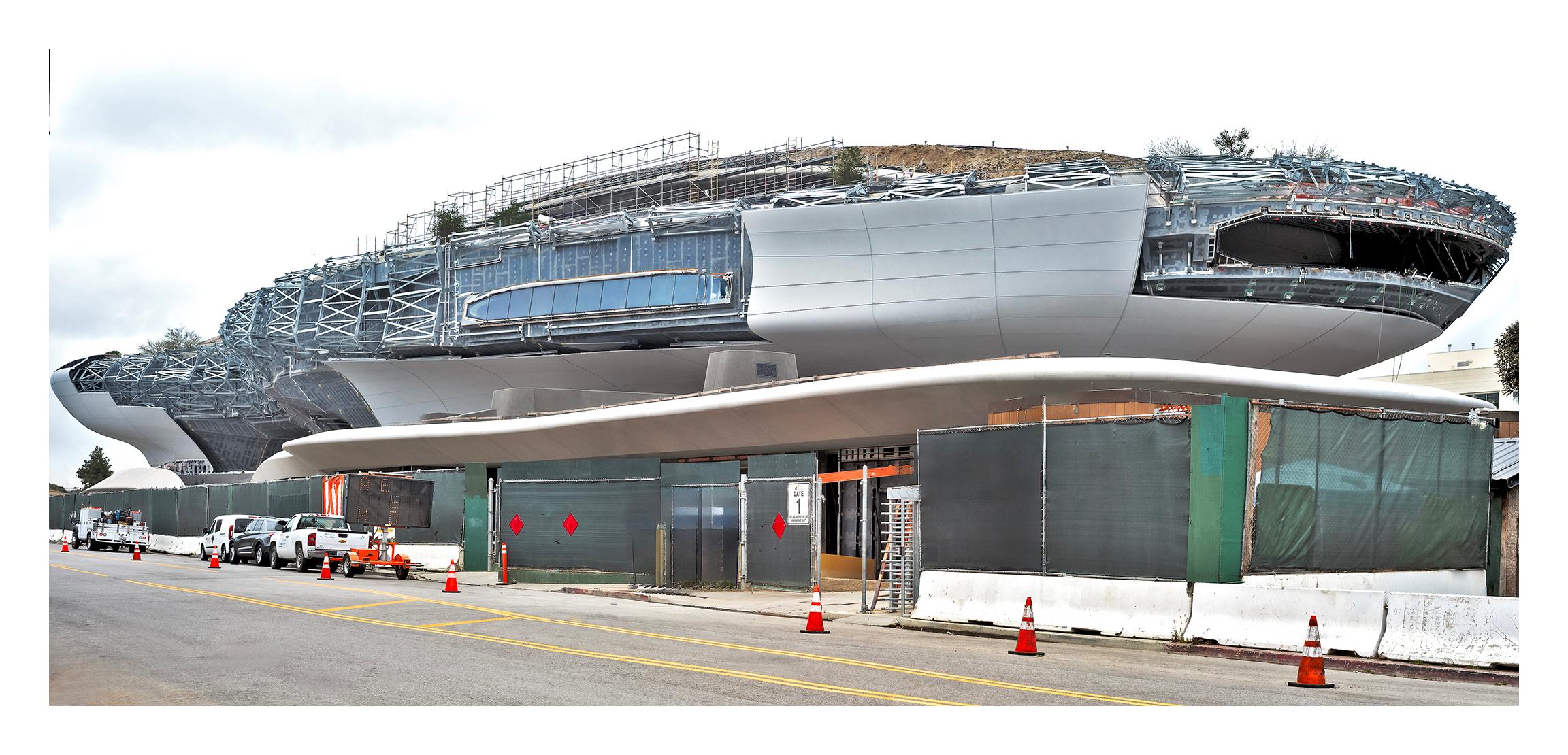 Roberta Fineberg Color Photograph - Lucas Museum in Construction, LA, CA Architecture, Contemporary Photography