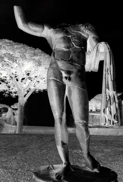 Fragments II, Monochrome Photograph, Male Nude, Rome, Italy, 20x16, Signed by RF