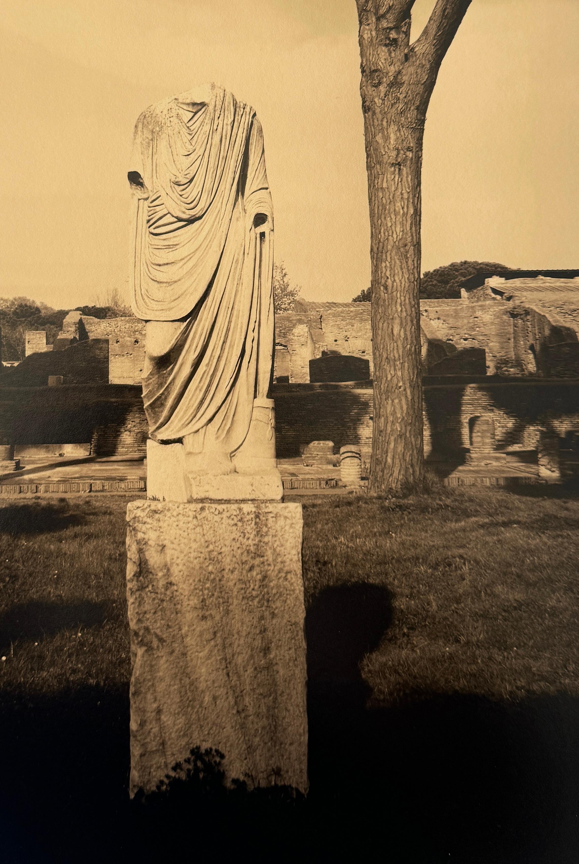 Rome, Italy, Roman God(dess) II, Contemporary Pictorialist Photography - Black Landscape Photograph by Roberta Fineberg