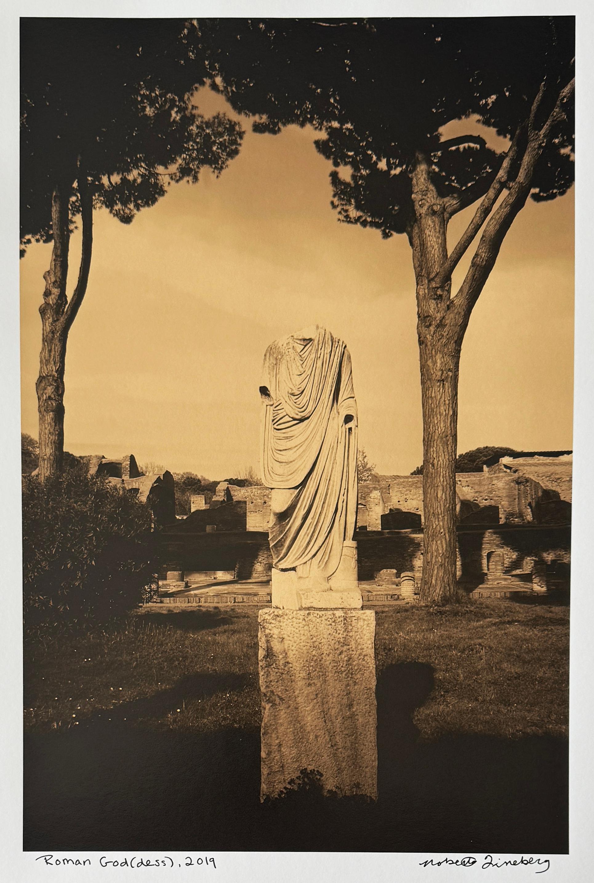 Roman God(dess) II, Rome, Italy, Large Contemporary Photograph of Antiquities