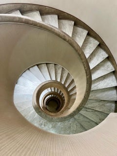 Rome, Italie, escalier romain, photographie contemporaine, beiges