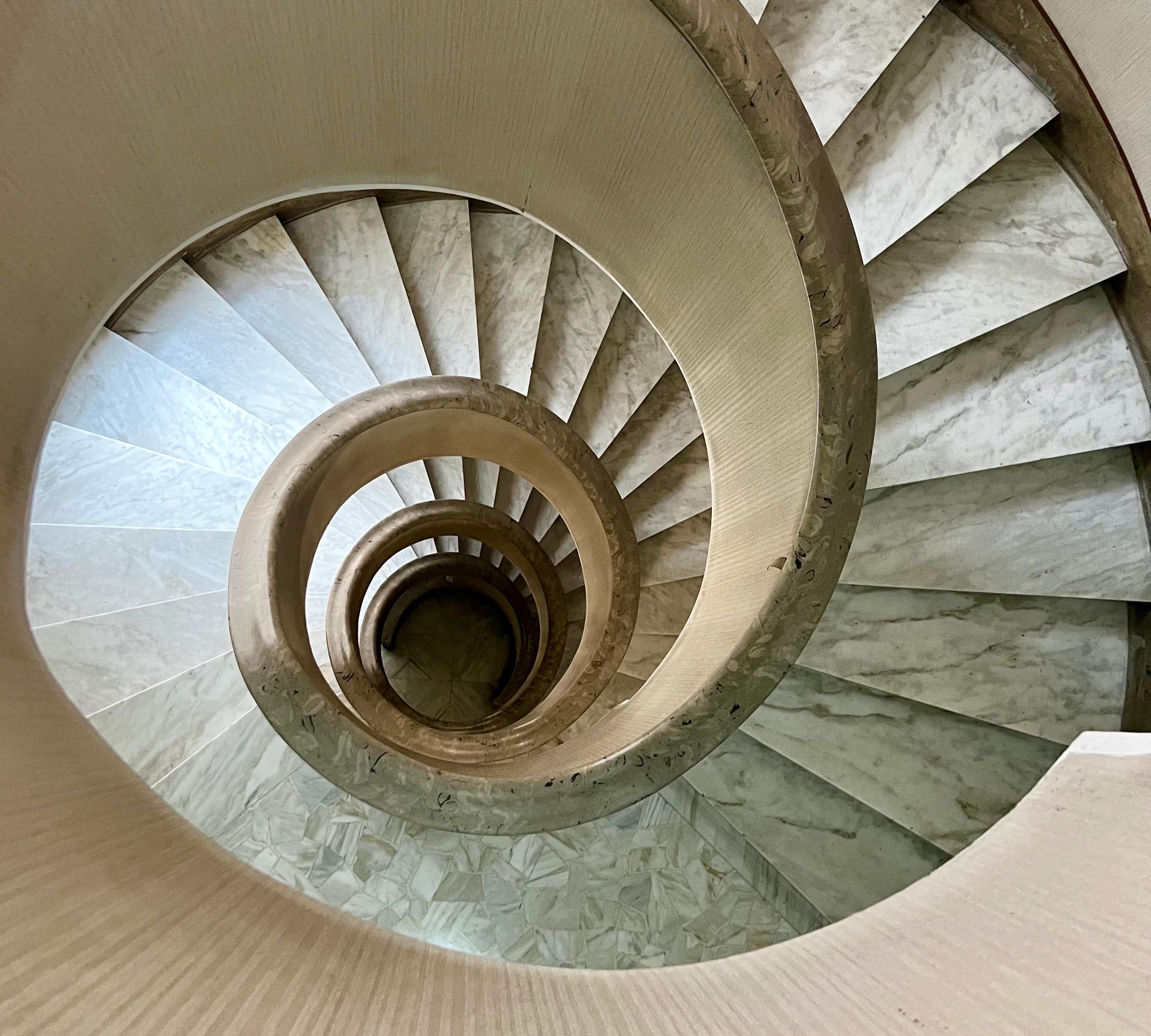 skinny spiral staircase