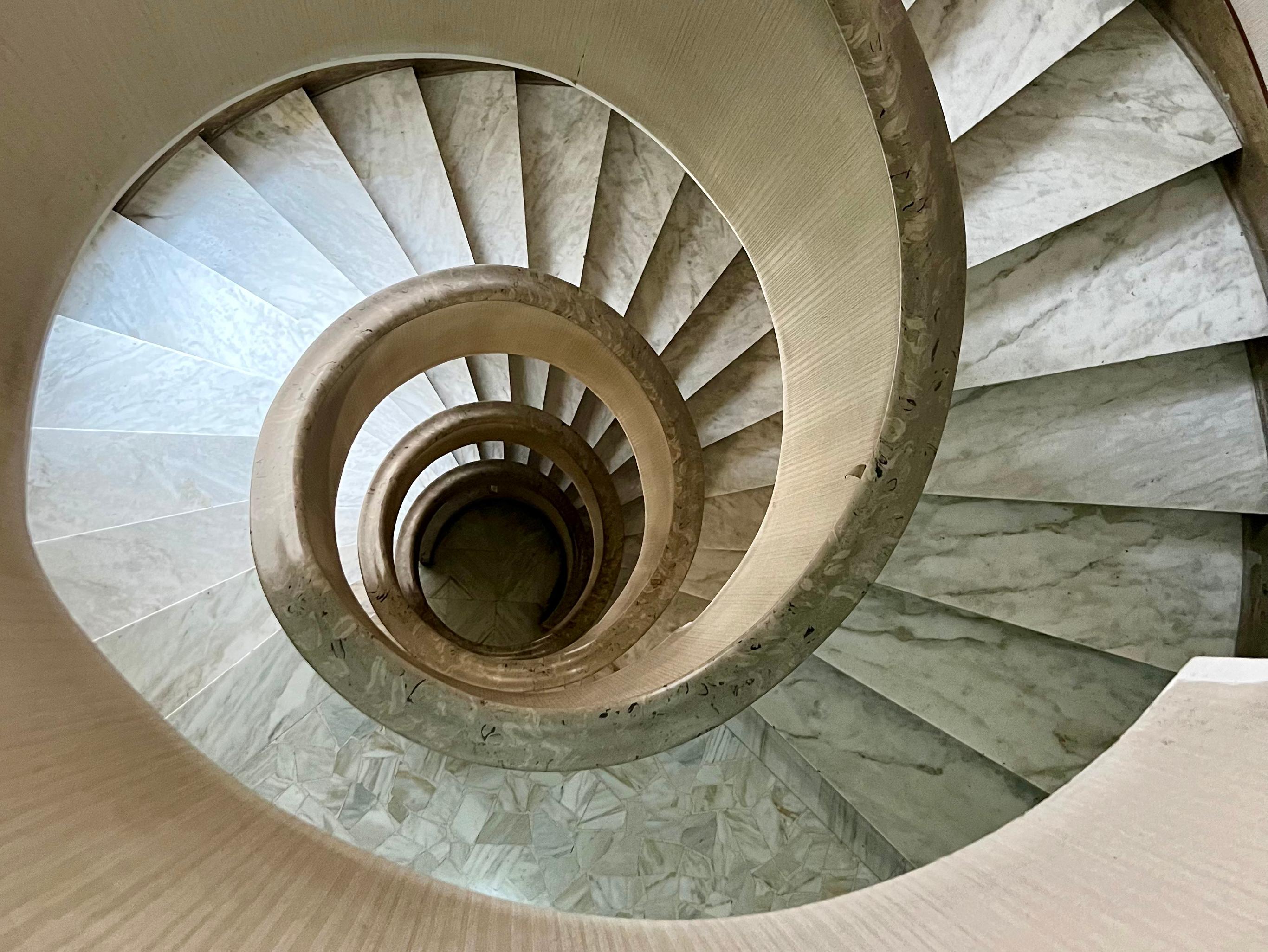 slim spiral staircase