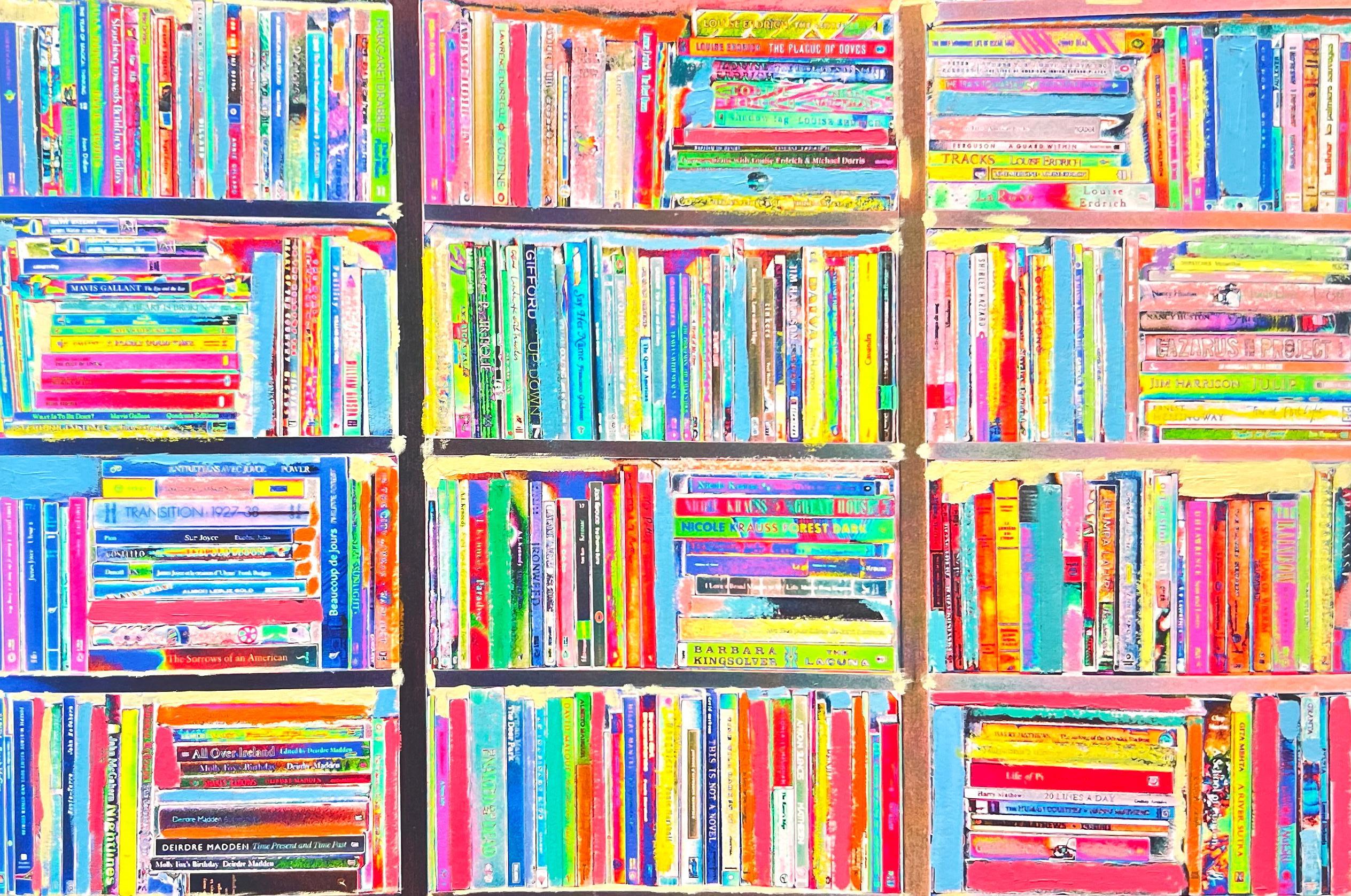 Cuéntame un cuento I, París, Arte y fotografía en técnica mixta, Libros, Ola de color rosa - Photograph Contemporáneo de Roberta Fineberg