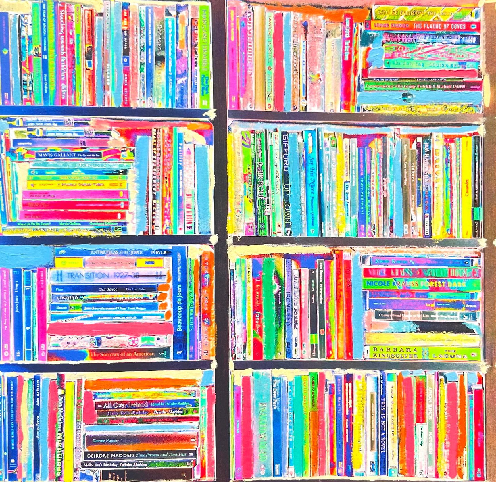 La pieza es un guiño a los años que el artista RF pasó inmerso en la literatura en una conocida antigua librería en lengua inglesa de St Germain de Pres que organizaba lecturas semanales en París con escritores famosos y emergentes. 

Una obra