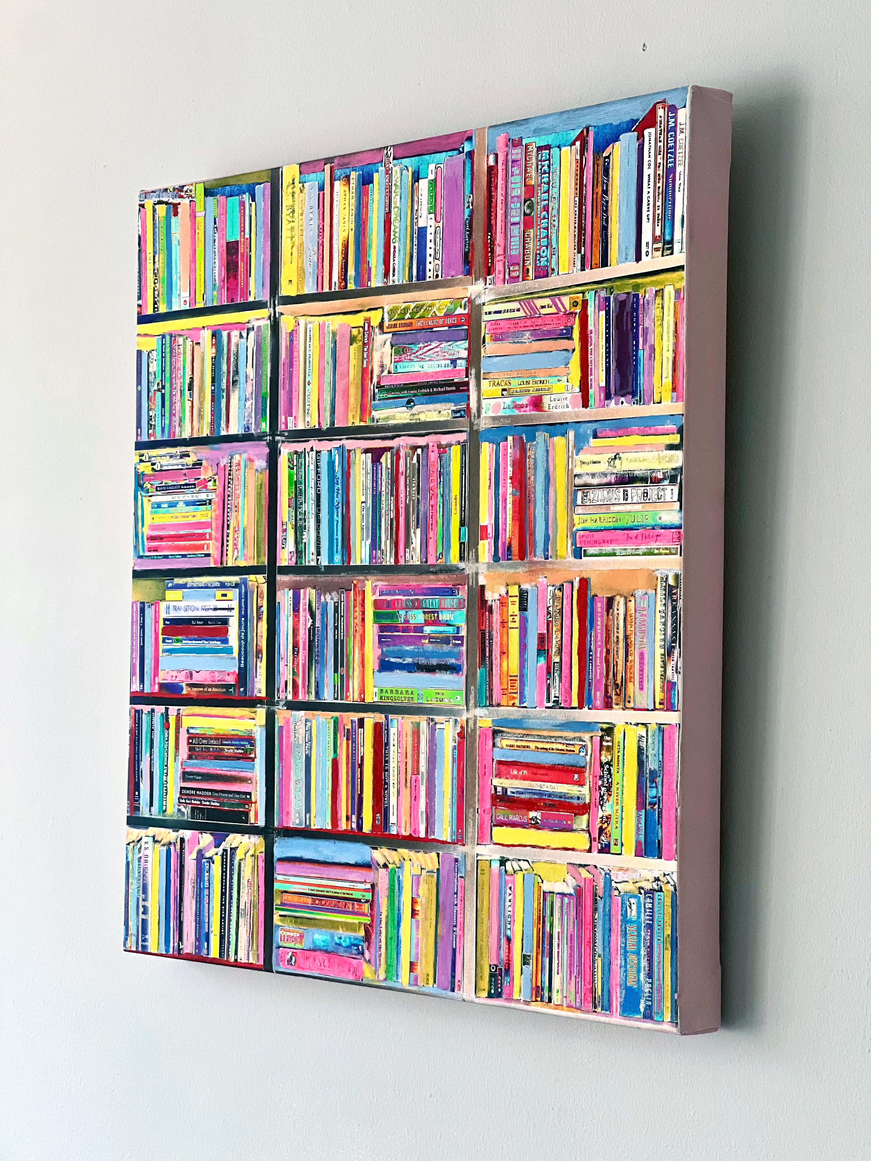 Beaucoup de jours, Paris, Mixed Media Fotografie und Öl auf Leinwand, Bücher (Zeitgenössisch), Mixed Media Art, von Roberta Fineberg