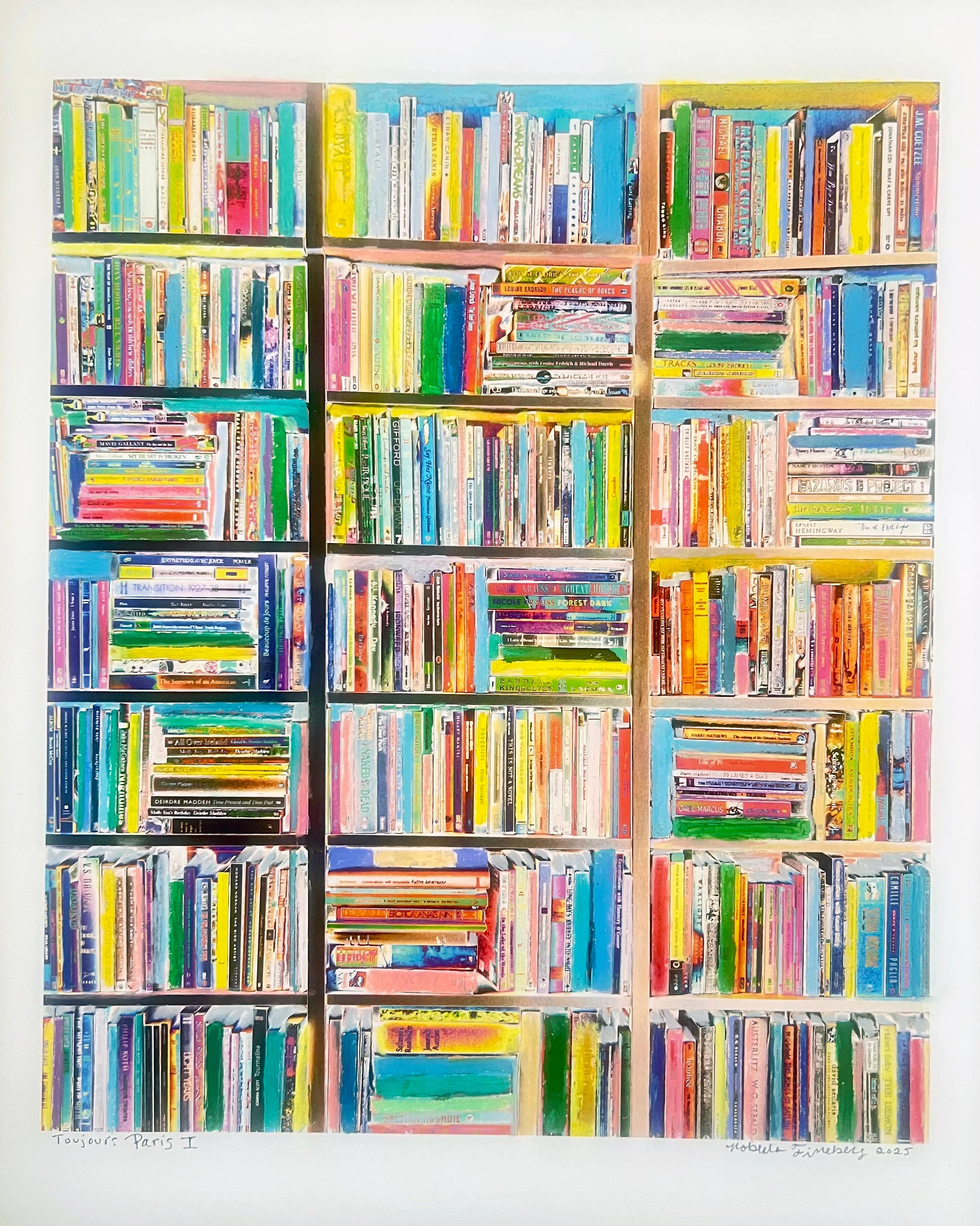 Toujours Paris Morning, Francia, Técnica mixta, Arte y Fotografía, Pastel rosa - Mixed Media Art Contemporáneo de Roberta Fineberg