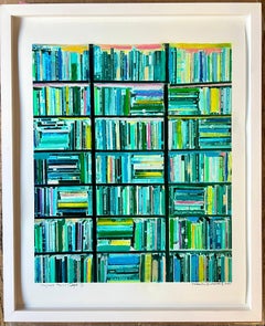 Toujours Paris Twilight, France, Mixed Media, Art and Photography, Aqua Emerald
