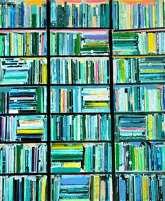 Toujours Paris Twilight, France, Mixed Media, Art and Photography, Aqua Emerald