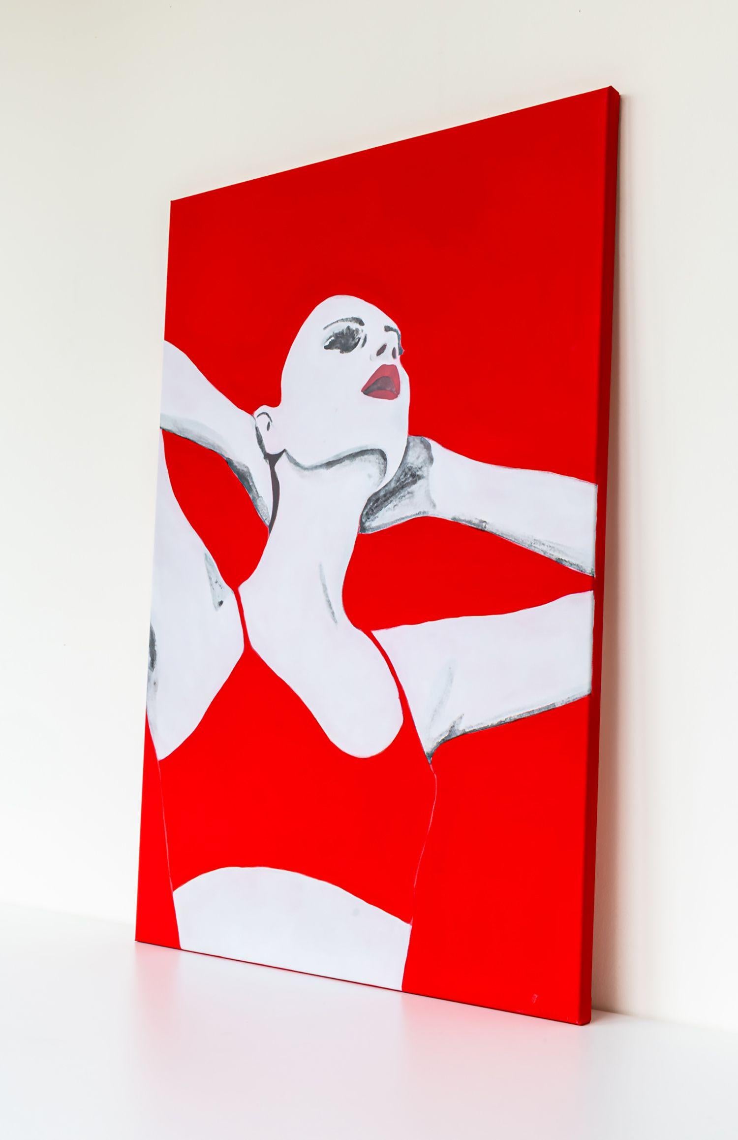 Rossa I, Painting, Acrylic on Canvas 2