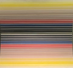 "Upside Down Inside Out" 1974 Op Art acrylic/wood 3D Colorful Robertino Fatica