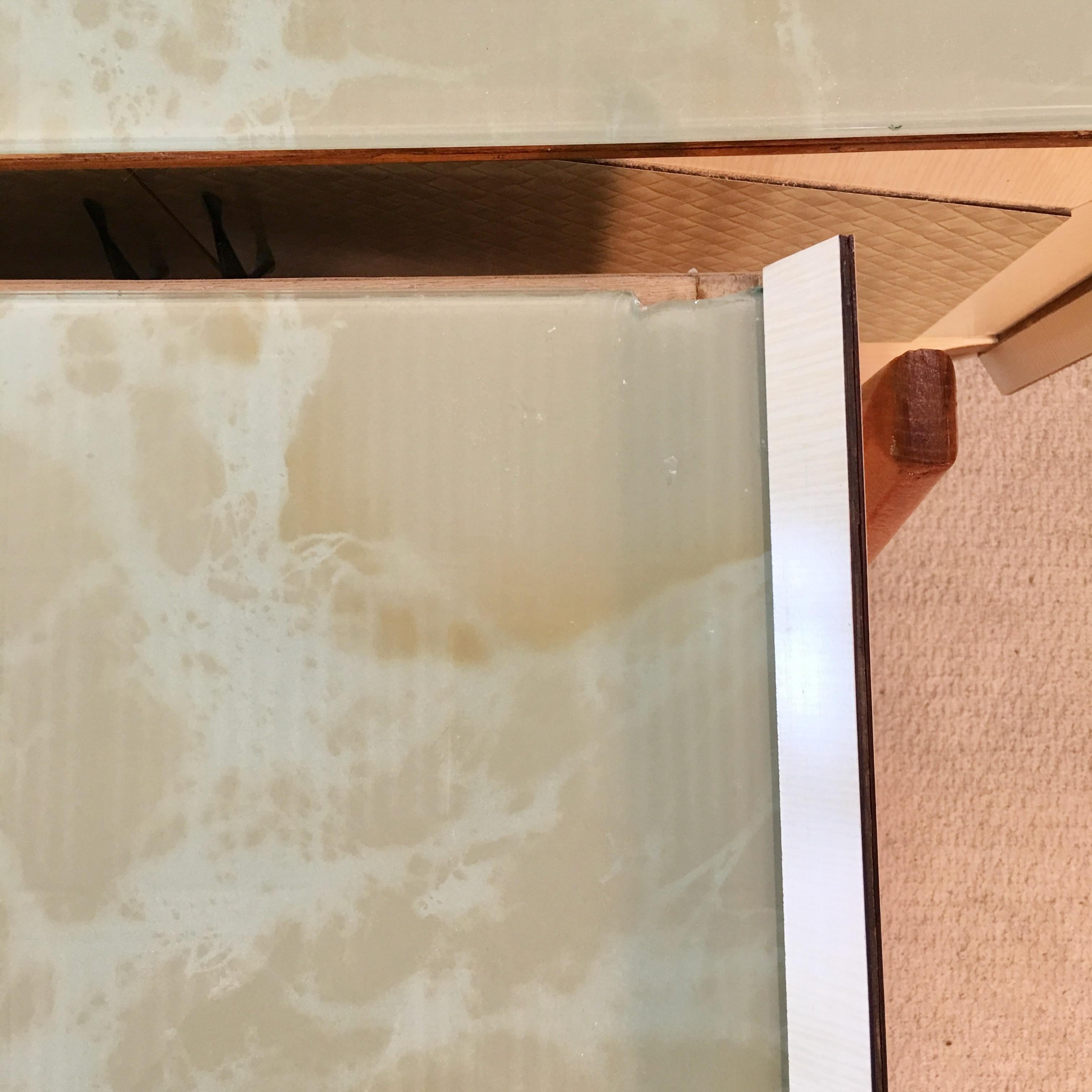 Roberto Aloi Floating Sideboard with Geometric Front For Sale 10