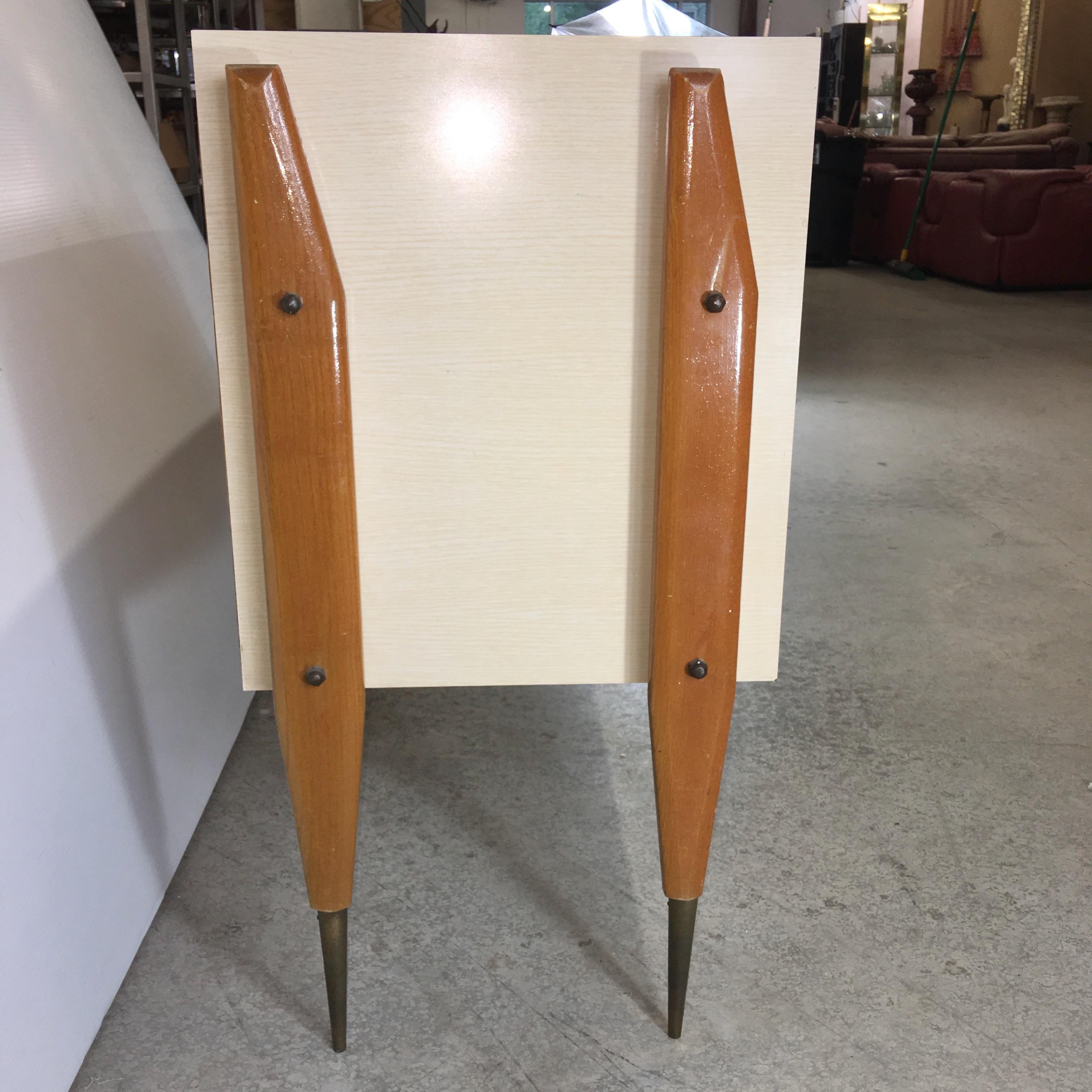 Roberto Aloi Floating Sideboard with Geometric Front For Sale 1