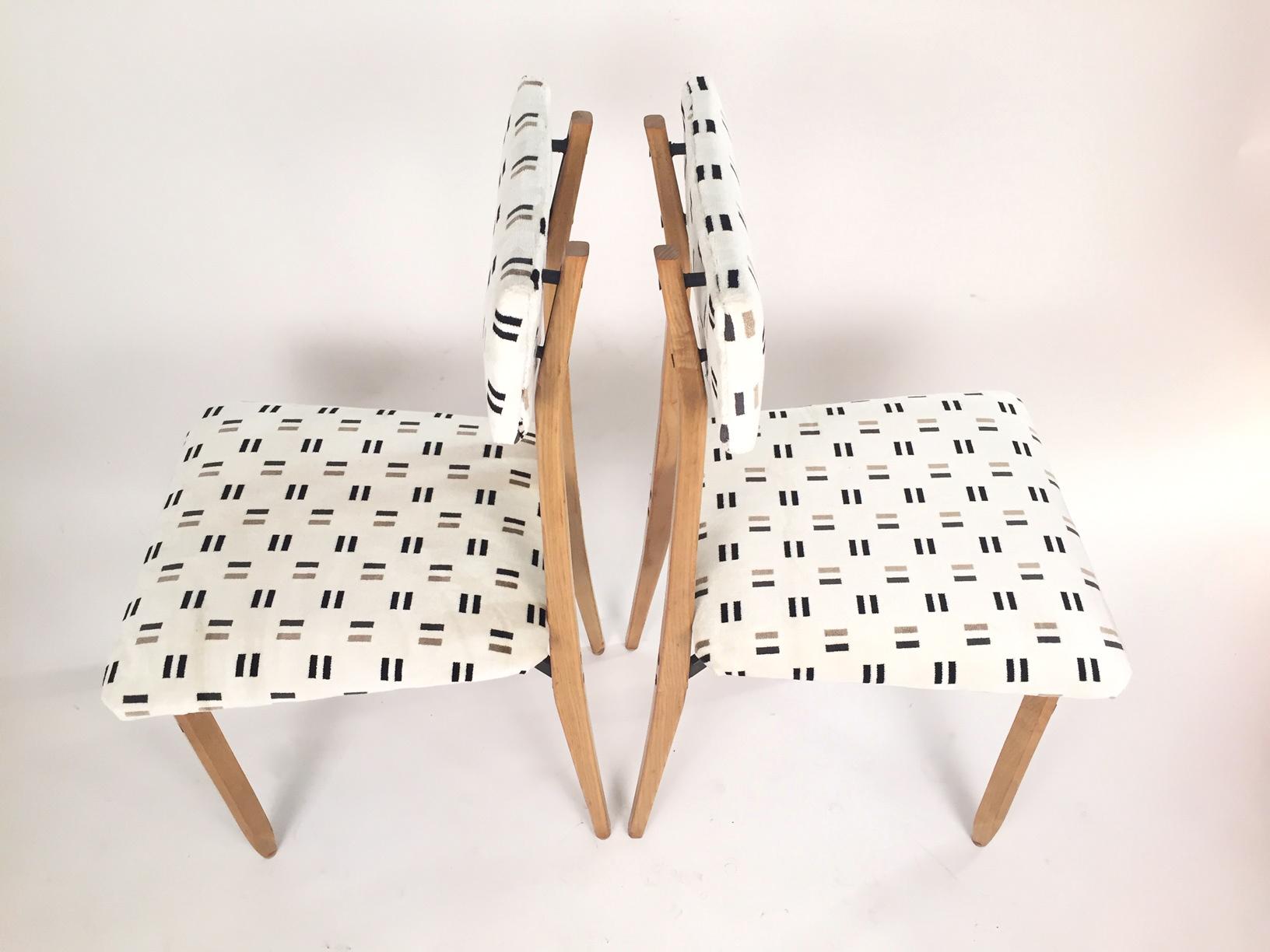 Mid-20th Century Roberto Aloi Italian Mid-Century Set of Six Dining Chairs, 1950