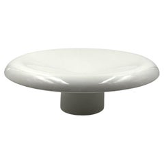 Roberto Arioli, space age white centerpiece / tray, Gabbianelli Italy ca. 1970